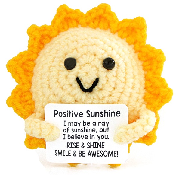 Q-F6.1  T2405-435 Knitted Positive Sunshine  8.5cm