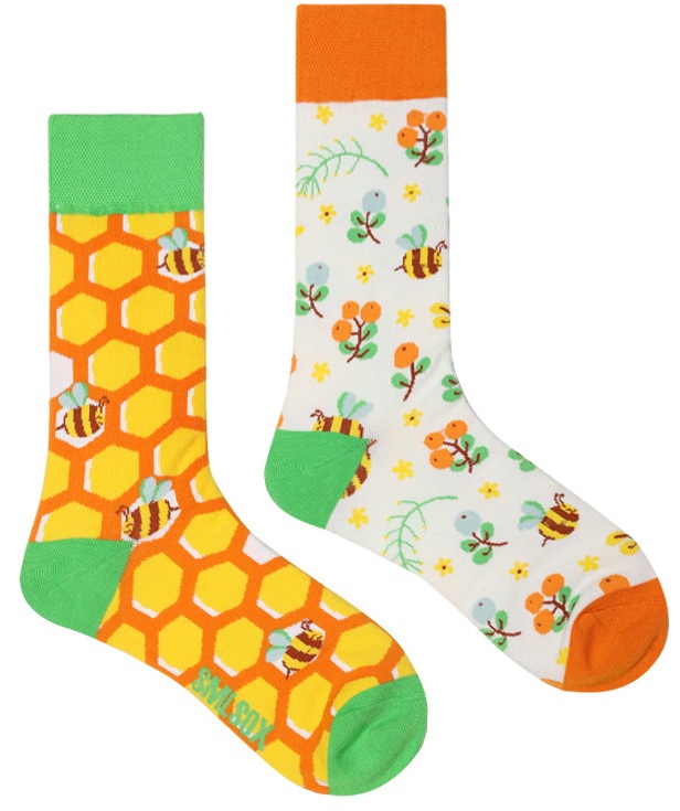 S-F4.3 SOCKS2368-037  Pair of Socks Size 38-45 Bees