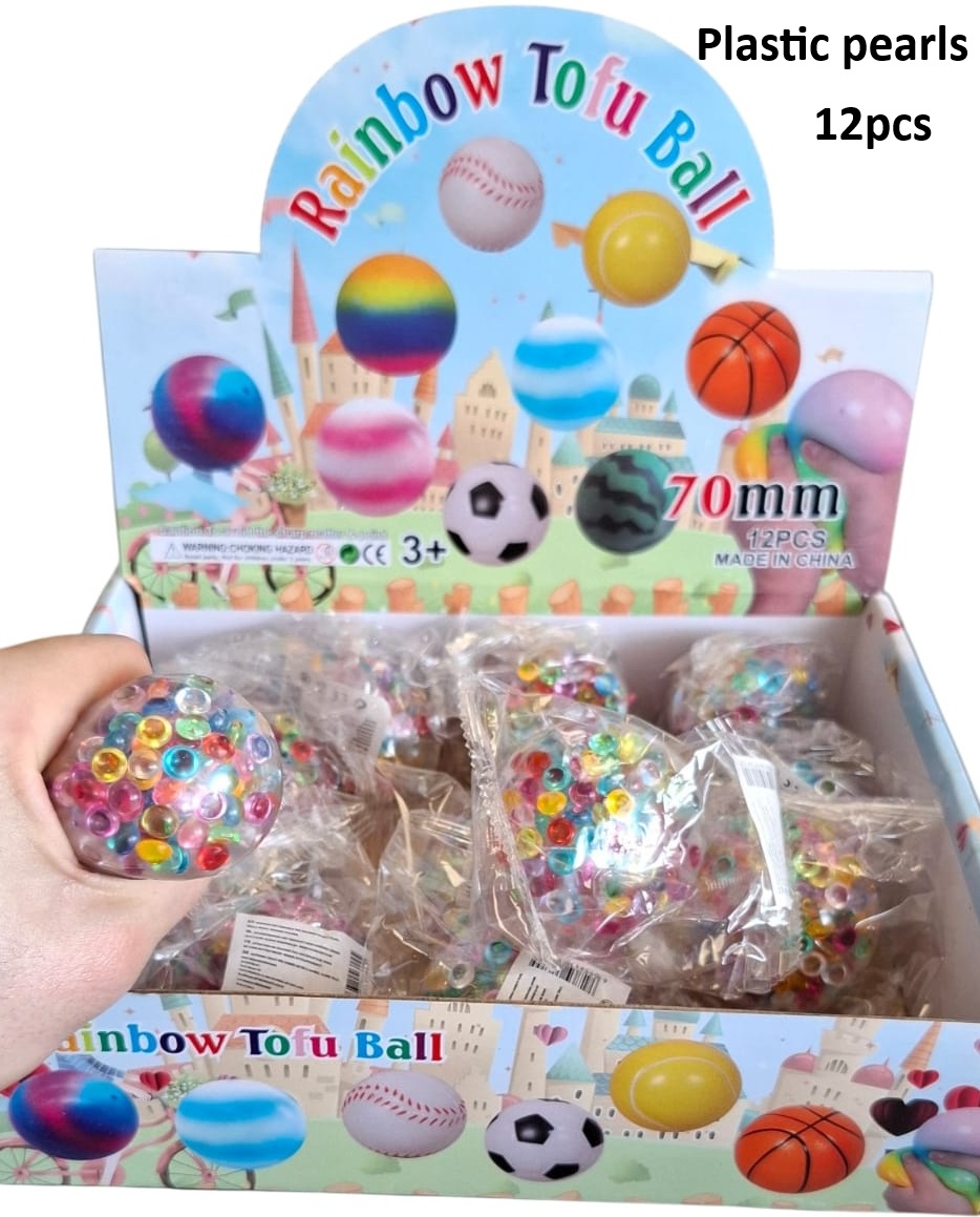 Z-C5.1 XFB-02 Squishy with Plastic Stones - 12pcs