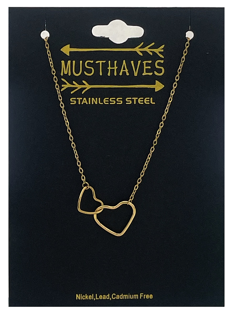 B-F18.1 B1139-001G S. Steel Bracelet Hearts 16-21cm