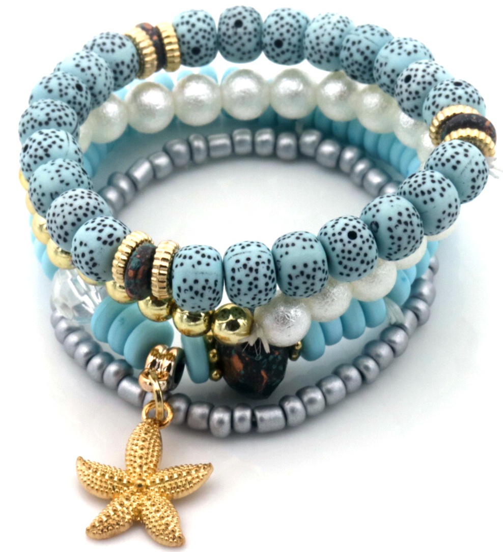 D-B21.3 B2529-005 Bracelet Set Glassbeads