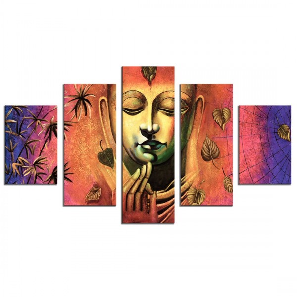 L-B4.1 CF107 Diamond Painting Set 5 frame Buddha150x90cm