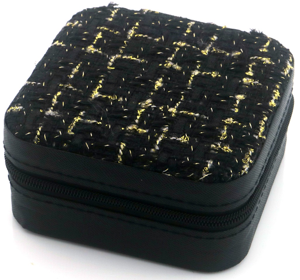 K-B4.1 PK954-001-5 PU Travel Case Jewelry Box 10x10x5cm