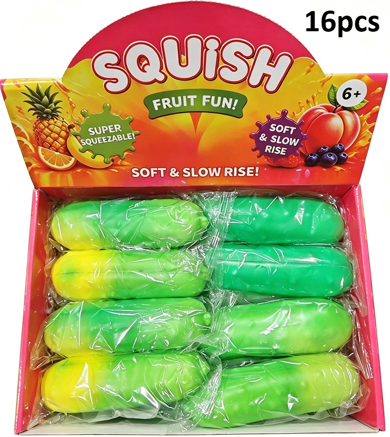 Y-A6.4 TOY2619-086 Squishy Slow Rising Cucubmber 15cm - 16pcs