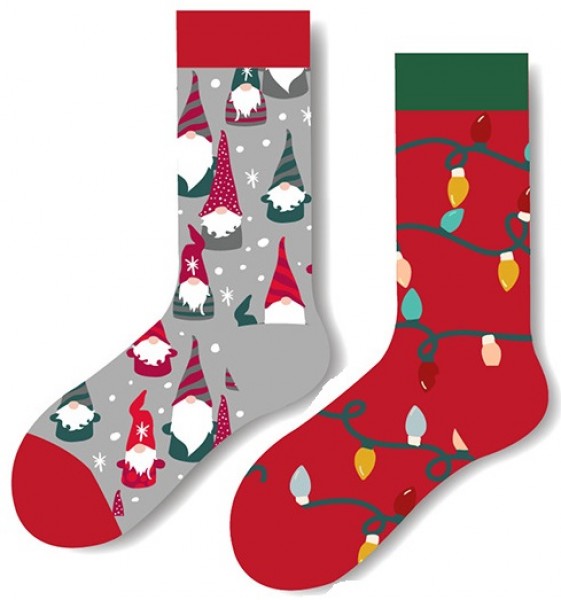 S-D4.1 SOCK2316-704 No. 3 Pair of Socks - 36-43 - Christmas