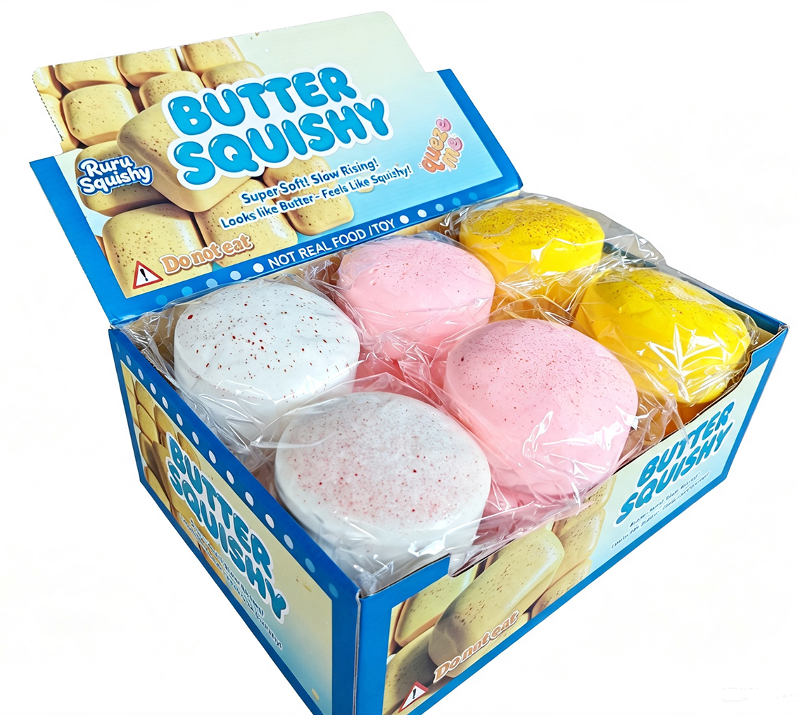 Z-E3.1 TOY2619-080 Squishy Slow Rising Butter 10x4.5cm - 12pcs