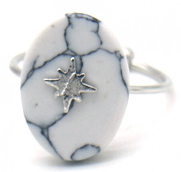 G-E2.3 R532-008S Adjustable Ring Marble with Northern Star S