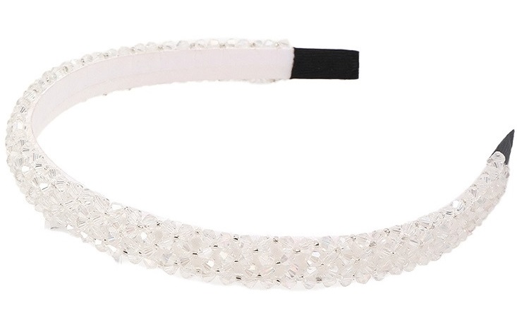 C-F24.1  H2458-004-3 Hair Band Faceted Glassbeads 1.5cm