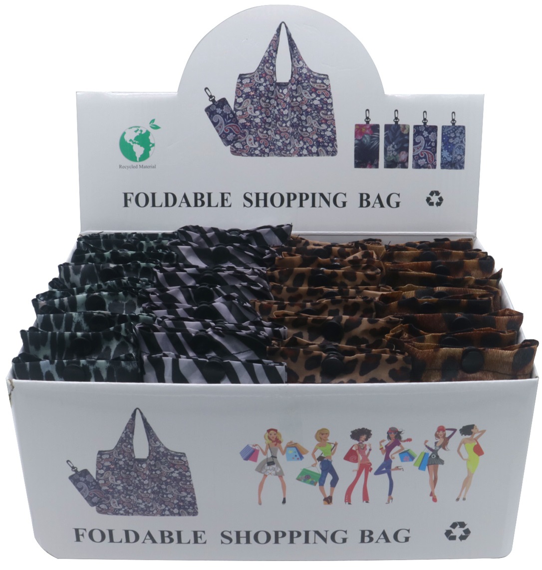 Q-H3.2 BAG916-002 Foldable Shopping Bag 40x40cm Keychain - 36pcs