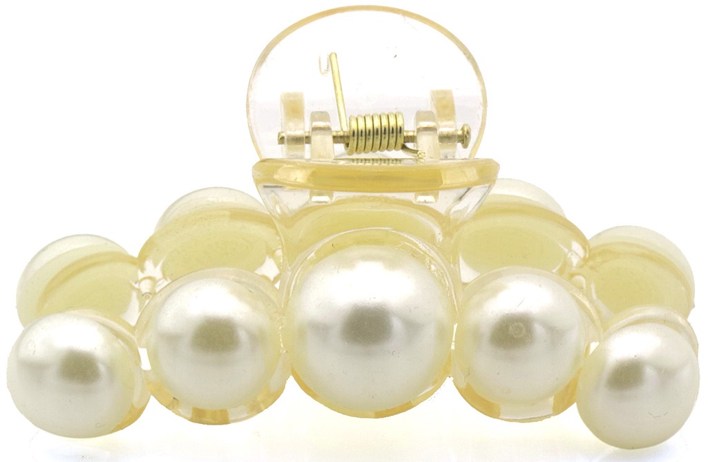 X-H2.1  H921-001-2 Hair Clip Pearls 8.5cm