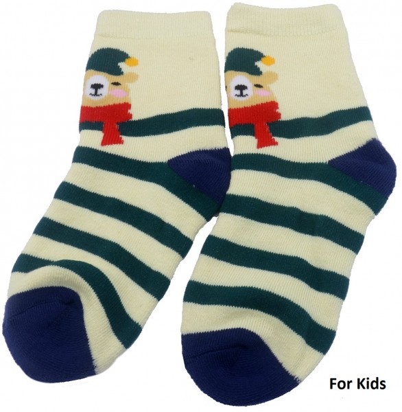 S-H6.3 SOCK2359-001-1 No.3 Chirstmas Size 33-38 For Kids