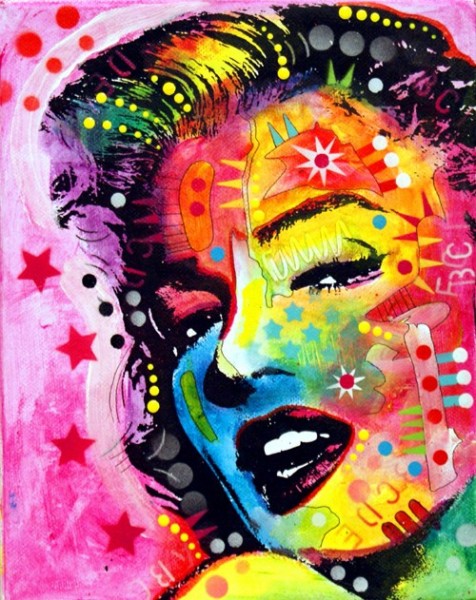 T-M4.1 DP2280223 Diamond Painting Marilyn 50x40cm - Square Stones