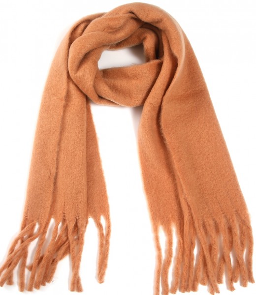 Y-C4.1 SCARF705-002 No. 9 Scarf Tassels 200x43cm Brown