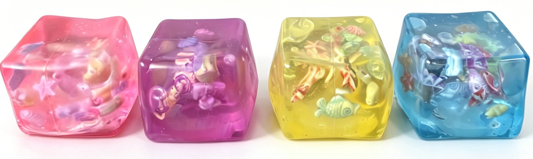 R-P7.1 TOY2610-075 Cube Sugar Squishy Animals - 12pcs