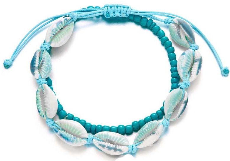 F-C14.2 ANK2540-001-4 Anklet Set Shells F-C14.2 ANK2540-001-4 Anklet Set Shells