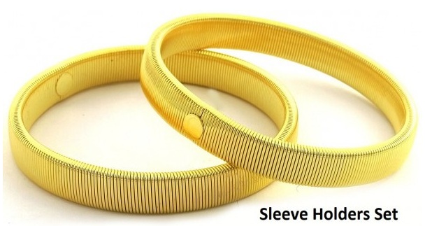 A-D9.2  B2357-001G Sleeve Holder Set 2pcs - Gold