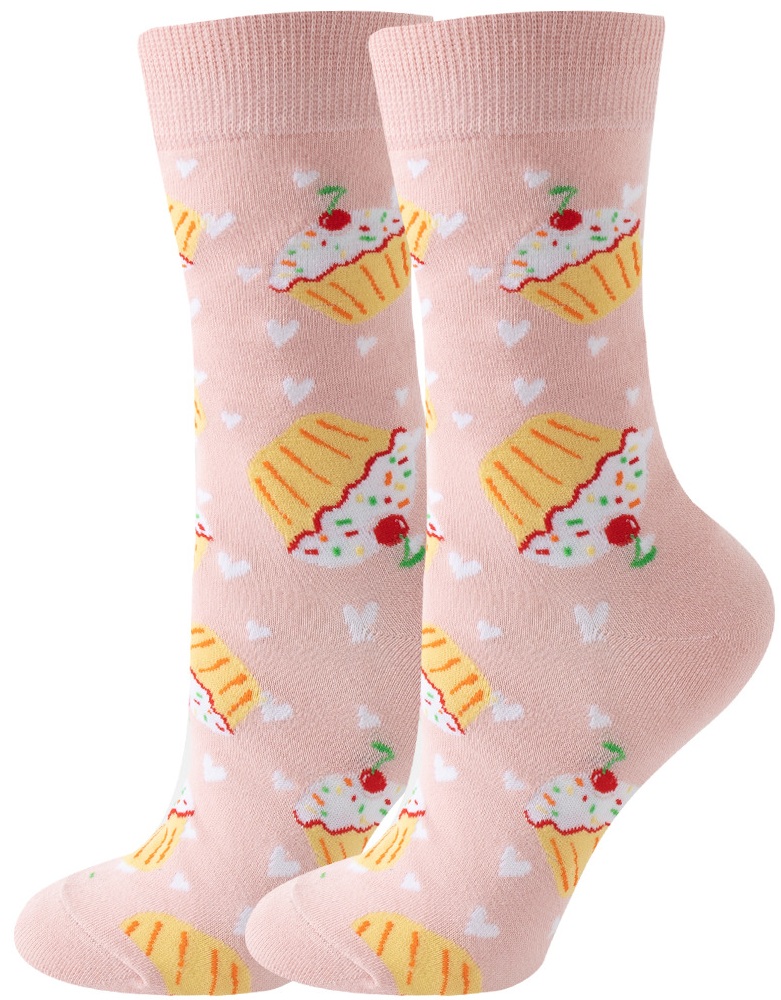 S-G4.4  SOCKS2512-030 Pair of Socks Size 36-43 Cupcakes