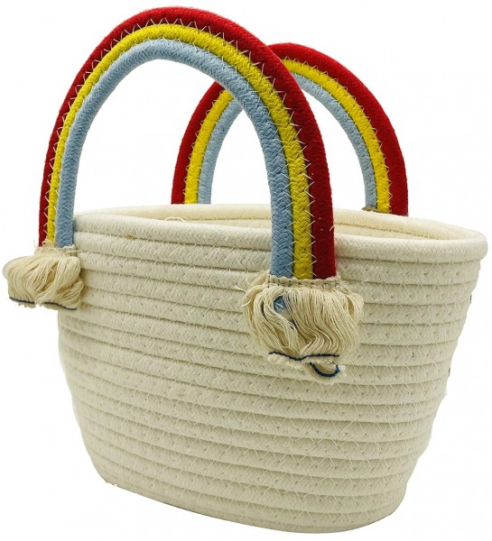 L-B7.1 BAG001-008 Cotton Bag 25x15x8cm For Kids White