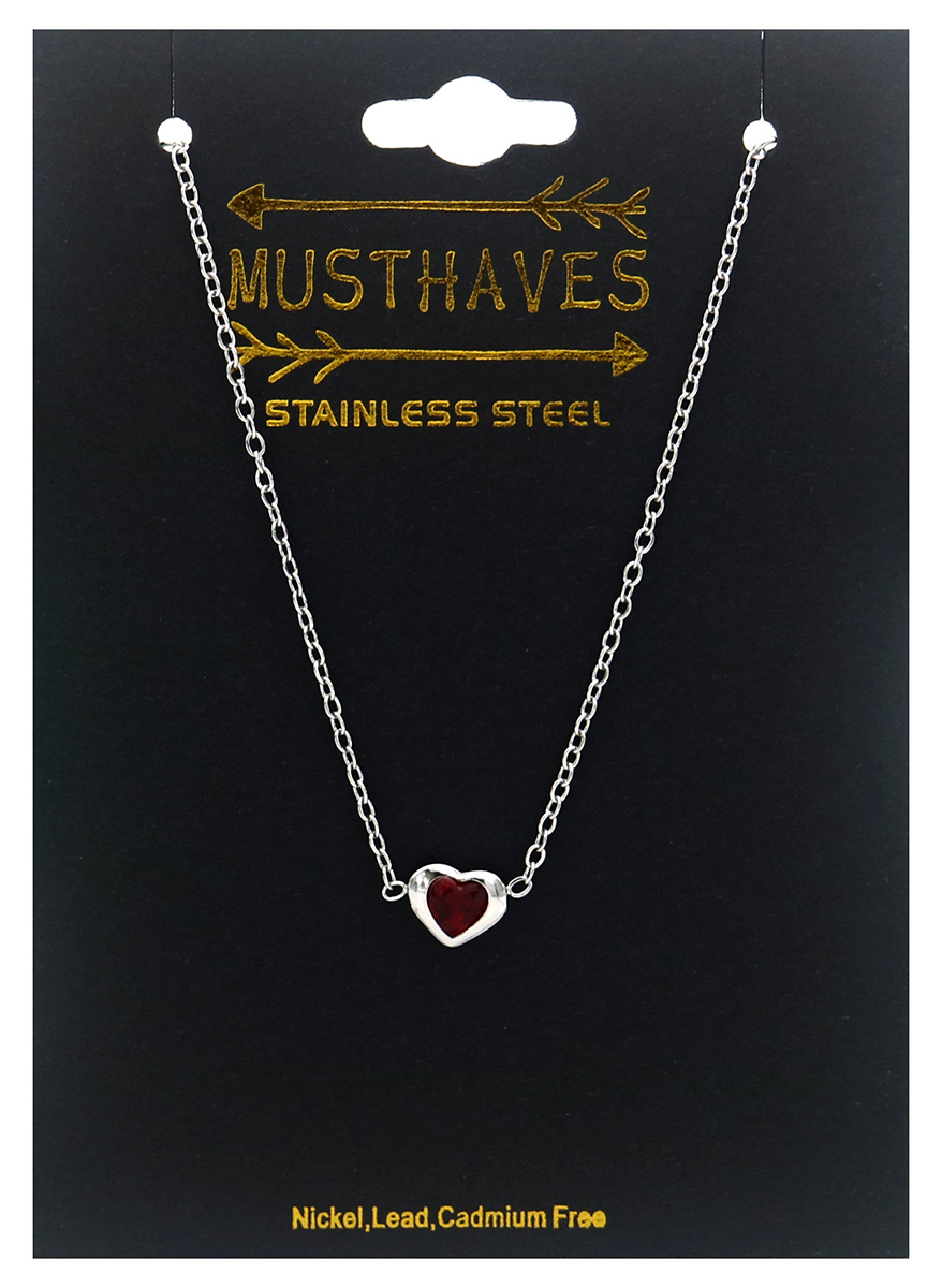 F-A5.5  B1141-003S-2 S. Steel Bracelet Heart 16-21cm