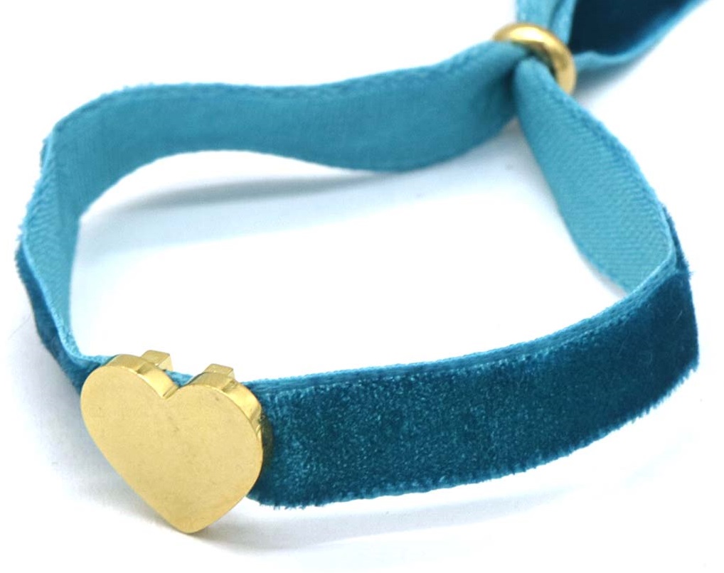 D-D17.5 B221-324 No. 10 S. Steel Bracelet Velvet Blue