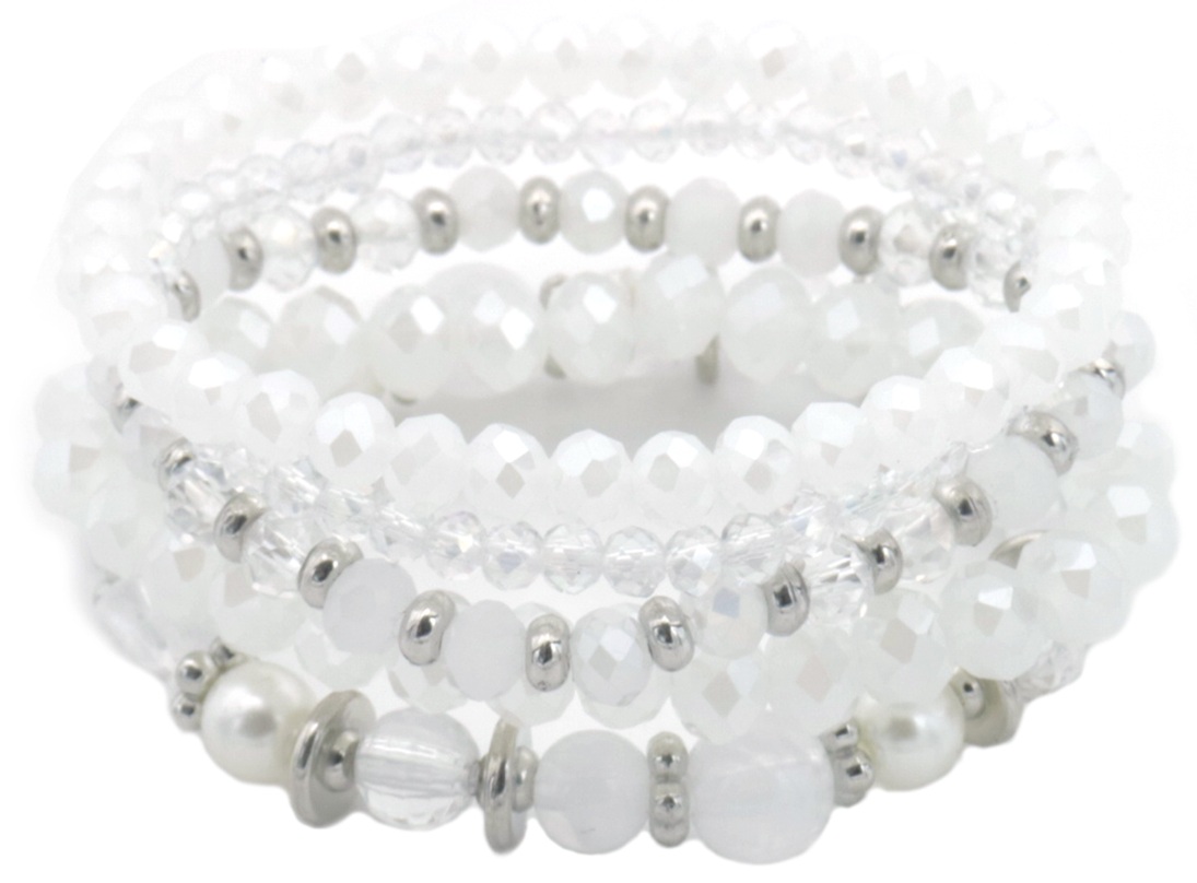 F-C22.3  B2529-032-1 Bracelet Set Glassbeads
