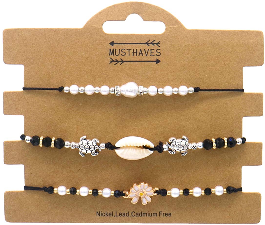 A-C25.2 B830-022-1 Bracelet Set 3pcs Black