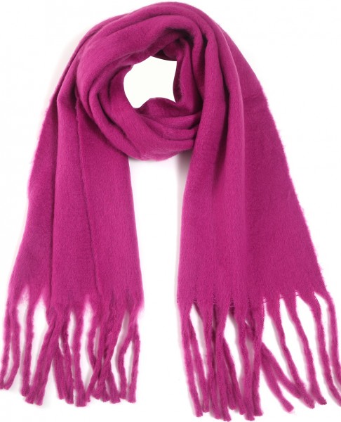 Y-B1.1  SCARF705-002 No. 6 Scarf Tassels 200x43cm Purple