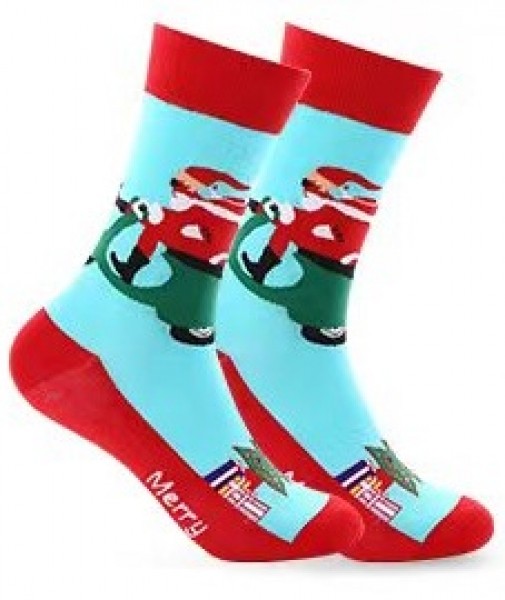 S-F8.2 SOCKS2316-396 No. 5 Pair of Socks - 36-43 - Christmas