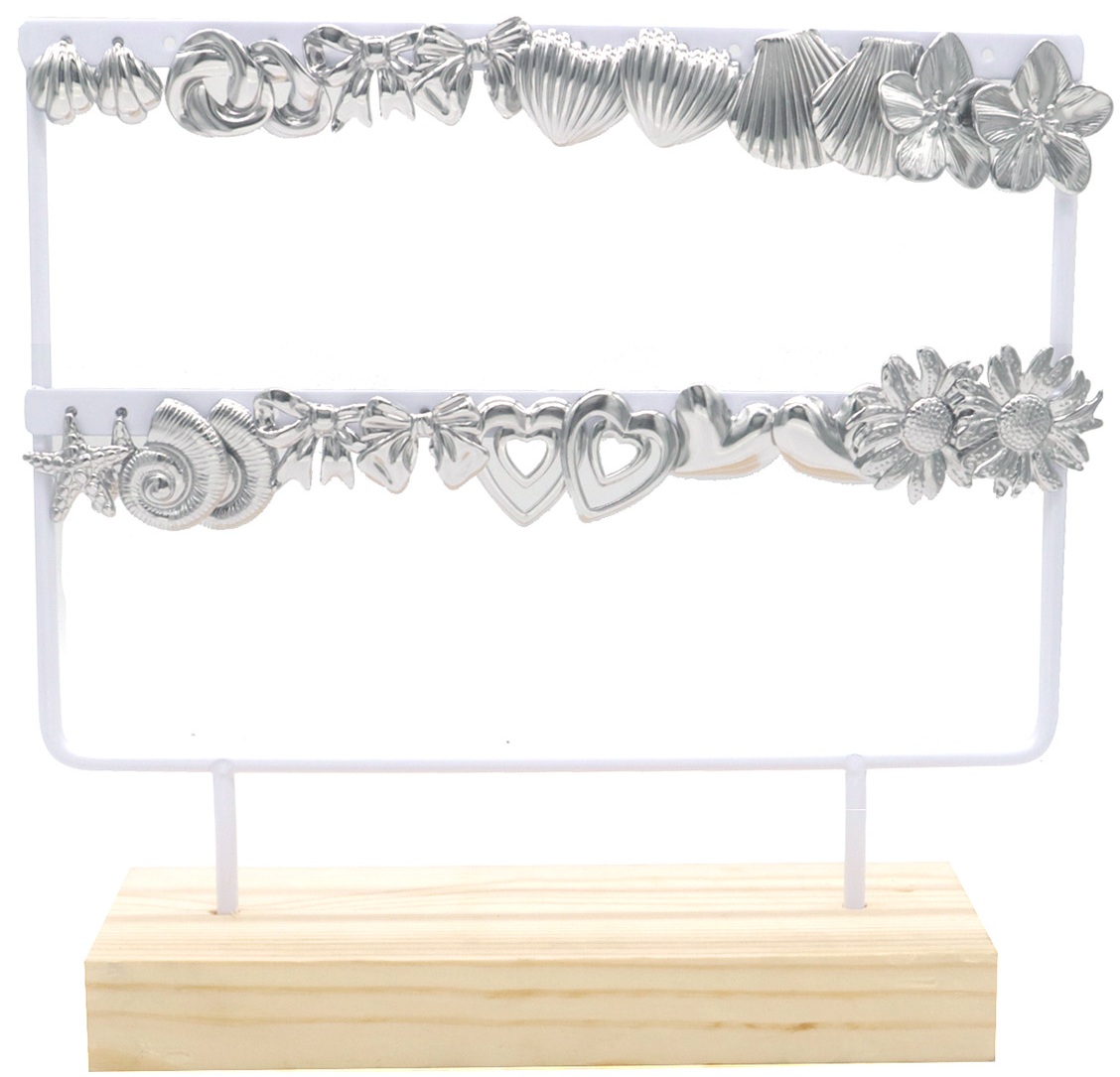 T-A3.1 E936-017S S. Steel Earrings Display Set - 12pairs