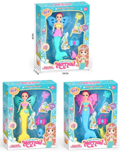 Z-F5.2 WFM977182 Mermaid Dress up Game - Mixed Colors - 1pc