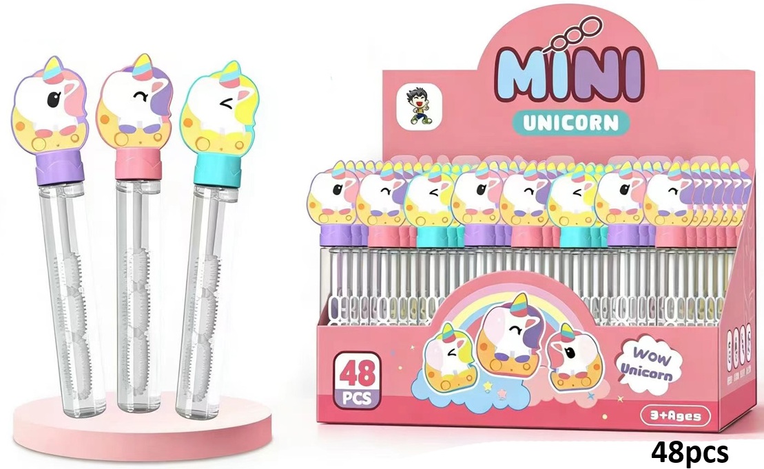 T-M2.1 WFM762795 Bubble Stick 14.5cm Unicorn -48pcs