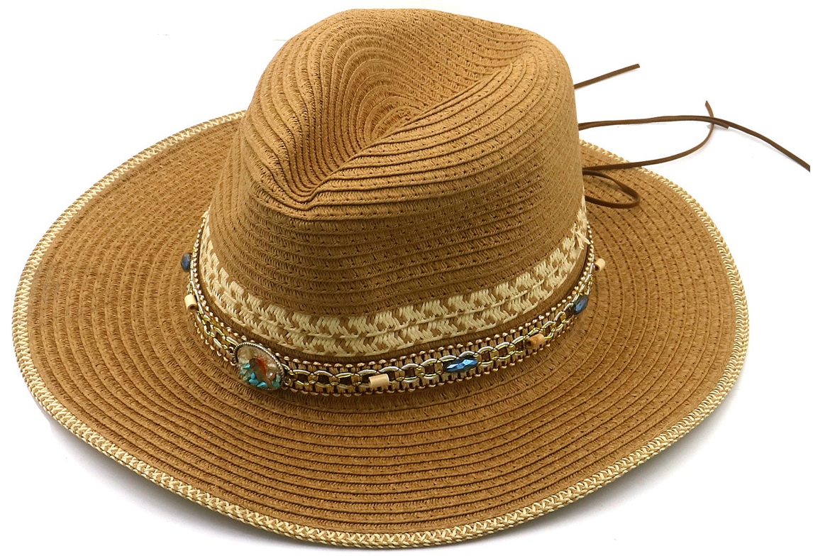 Z-F4.3 HAT1101-001-1 Summer Hat Brown