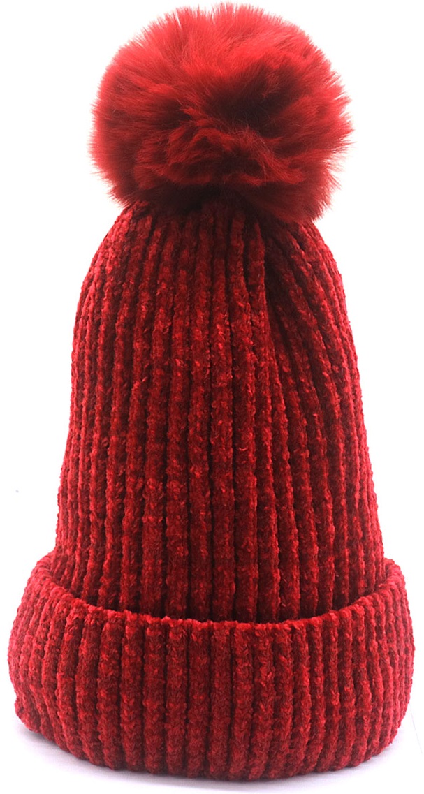 K-F5.3 HAT701-002 No. 2. Winter Hat Red