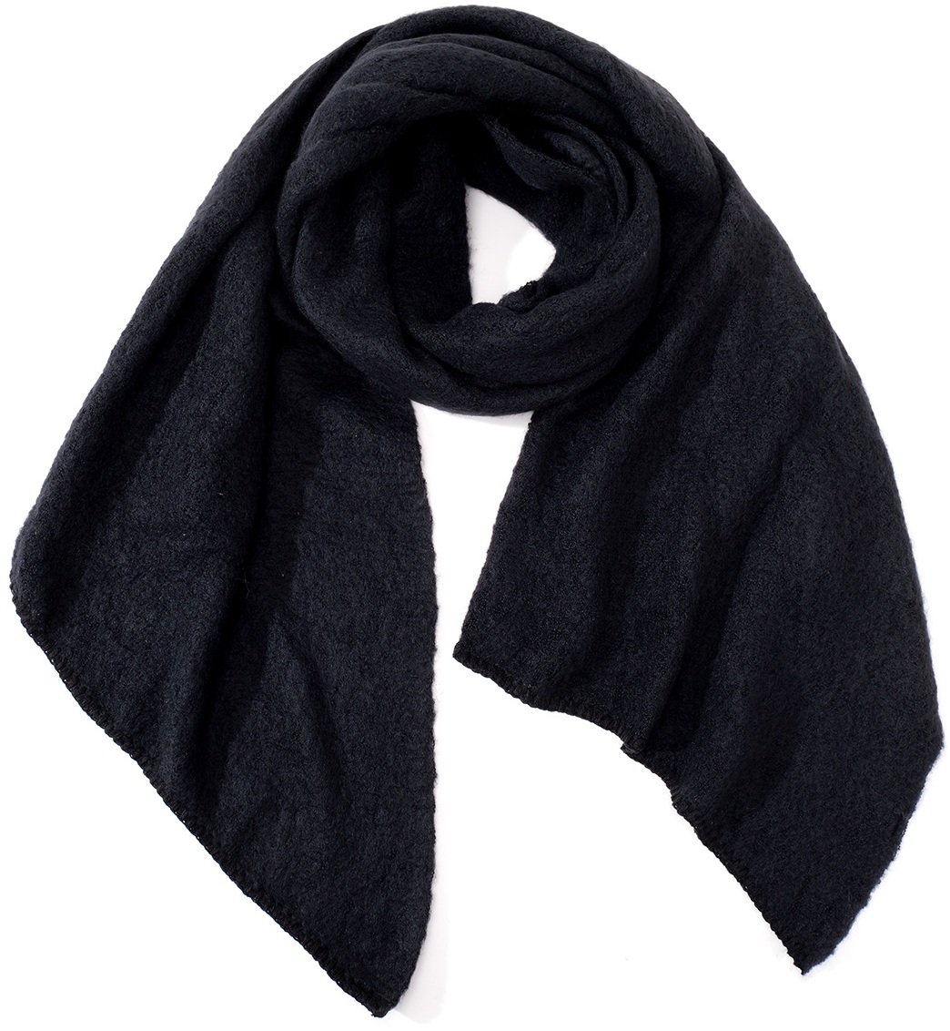 Y-F6.1 SCARF1007-004-1 Winter Scarf 180x50cm Black