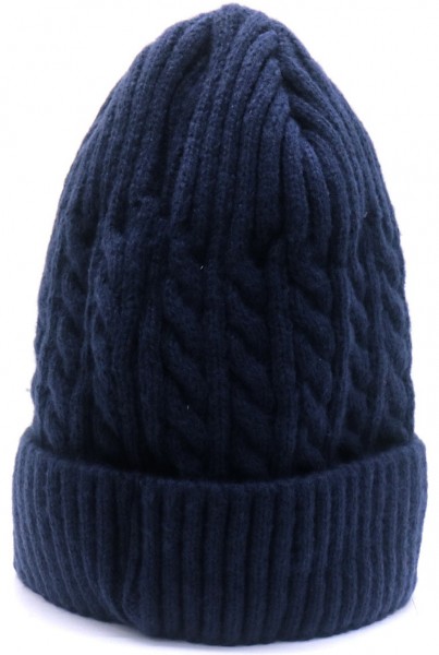 I-B12.1 HAT701-003 Thick Beanie Blue