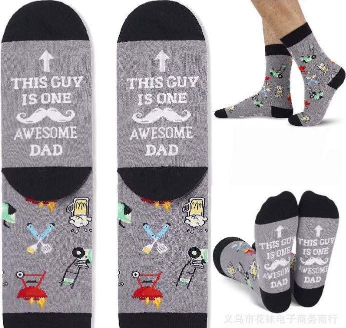 S-C4.4 SOCKS2512-173 Pair of Socks Size 38-45 Awesome Dad