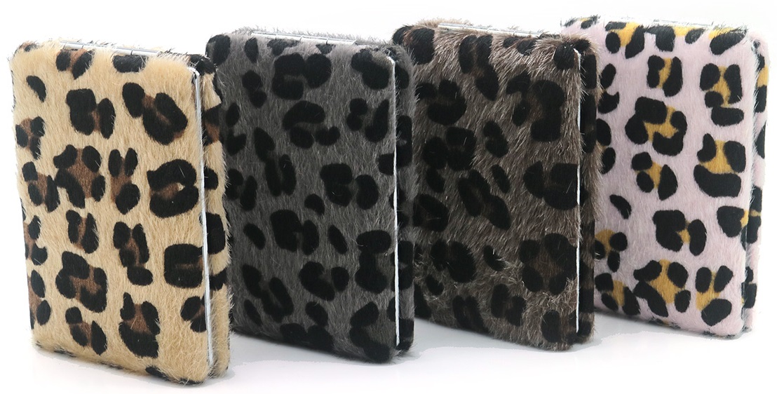 Q-B3.1 MIRROR929-001 Cosmetic Mirror 8.5x6cm Leopard - 12pcs