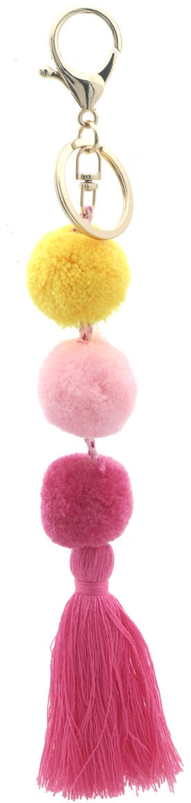 I-C2.2 KY2533-033-1 Keychain Pompons 18cm