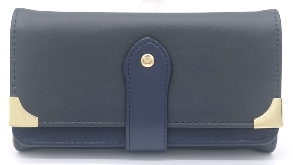 T-K8.2 WA529-151C PU Wallet 20x11x4cm Dark Blue