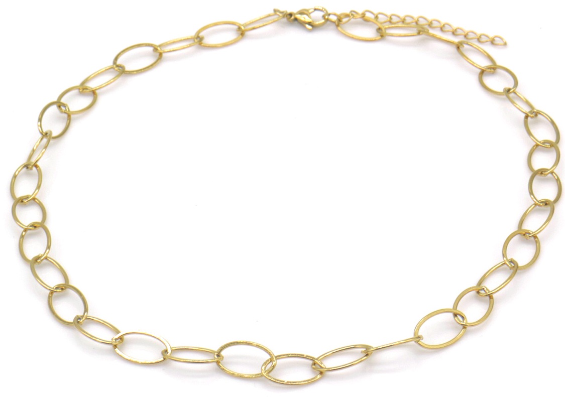 E-D22.1 B1033-002G S. Steel Necklace Chain 40-45cm