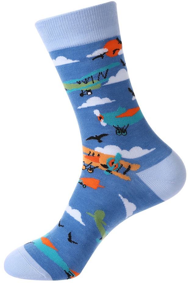 S-K5.2 SOCKS2438-062 Pair of Socks Size 38-45 Planes