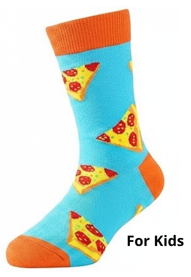 S-H8.3 KS2607-023 Pair of Socks for Kids Size 33-38 Pizza