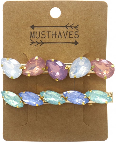 G-D10.2 H636-004A Hair Clips Stones