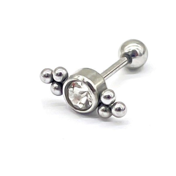 D-F17.4 E620-010S S. Steel 316L Ear Piercing 8mm D-F17.4 E620-010S S. Steel 316L Ear Piercing 8mm