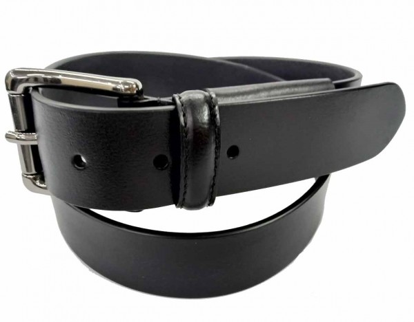S-D8.3 M027 Leather Belt Black 3.5x95cm