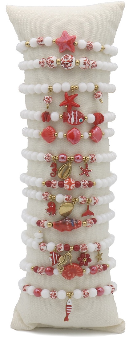 I-B26.1 B221-503 S. Steel Bracelet Set Sea Life - 12pcs