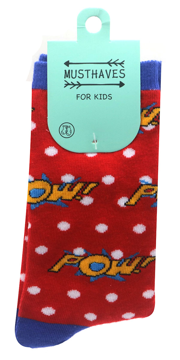 S-J8.1 SOCK633-007 Socks POW Size 33 - 38 For Kids