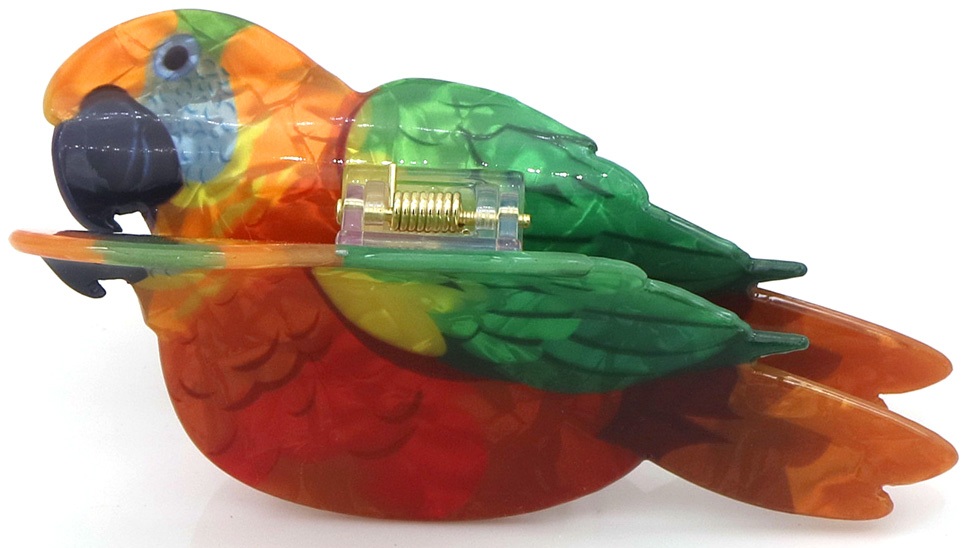 S-F4.1 H1126-013 Hair Claw 10.5cm Parrot