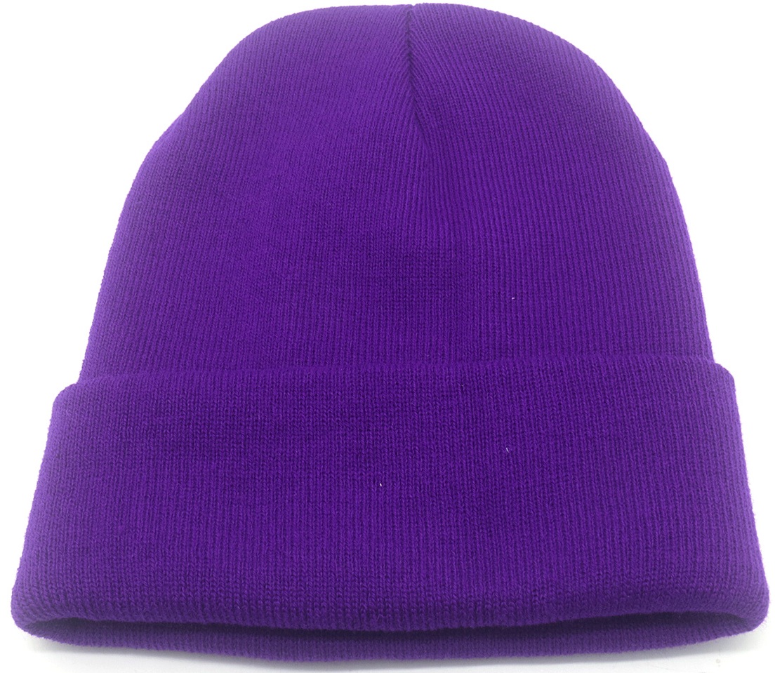 L-C8.1 HAT057-001-38 Winter Beanie Purple