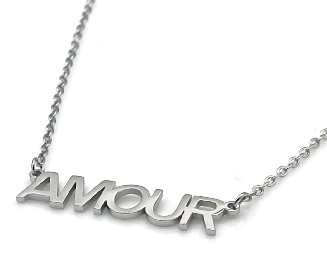 B-A6.3 N1139-003S S. Steel Necklace AMOUR 40-45cm